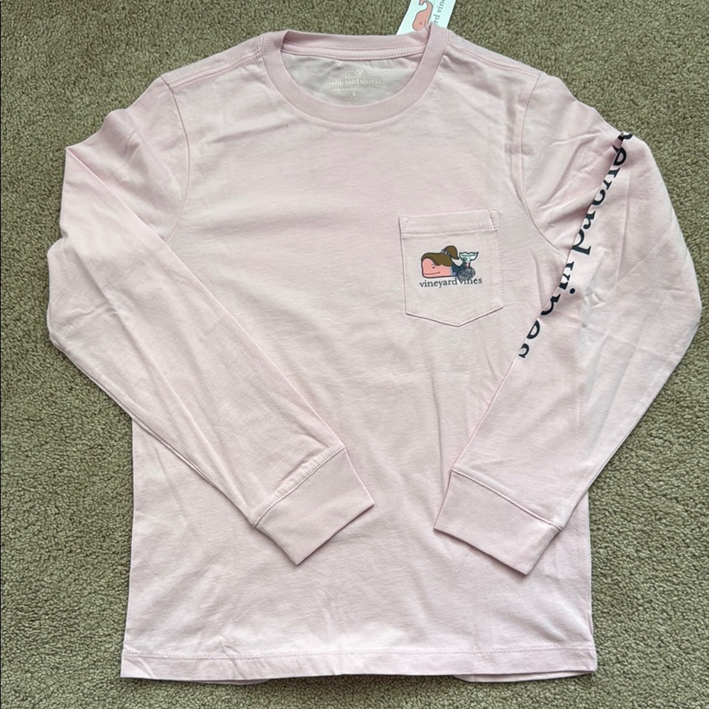 Vineyard Vines Light Pink Long Sleeve Tee